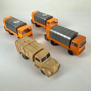 Vintage Wiking Plastic Die-Cast Refuse Garbage Truck Lot